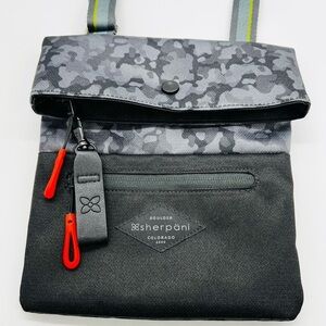 Sherpani Gray and Black Women's Pica Crossbody Bag EUC